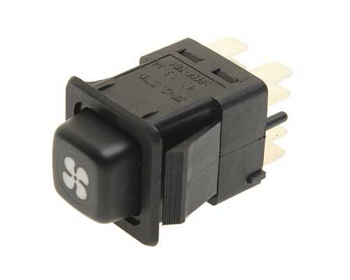 Выключатель кнопка ЗИЛ, ГАЗ, КАМАЗ, МАЗ 24V вентилятора АВАР