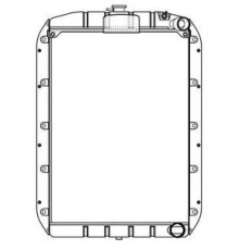 Радиатор УРАЛ-4320Я5, 55571 алюминиевый дв.ЯМЗ-536.02-10 LUZAR