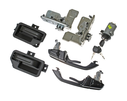 Устройство запорное МАЗ с замком зажигания и внутр. ручками (левое и правое) комплект Н/О РАДИОВОЛНА