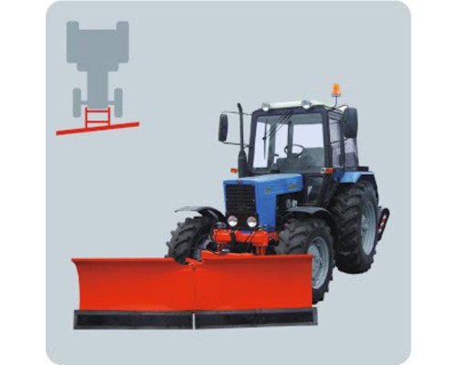 Отвал МТЗ-80, 82 коммунальный (бабочка) САЛЬСКСЕЛЬМАШ