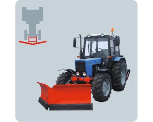 Отвал МТЗ-80, 82 коммунальный (бабочка) САЛЬСКСЕЛЬМАШ