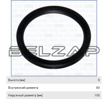 Сальник коленвала MAZDA 323, 2, 3 KIA Carens, Rio, Sephia, Shuma (83х100х9) AJUSA