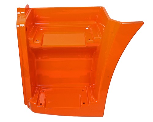 Щиток КАМАЗ-65115 подножки левый (рестайлинг) (оранжевый) ТЕХНОТРОН