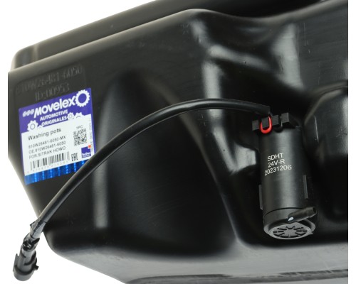 Бачок омывателя SITRAK HOWO в сборе с насосом MOVELEX