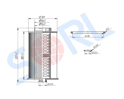 Фильтр топливный КАМАЗ-5490 грубой очистки SORL