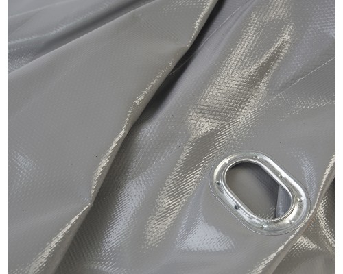 Тент ГАЗель Next В(1.53)хШ(2.16)хД(3.17) 2-х сторонний 6 люверсов алюм. борт (серый) АВТОПЛАСТ