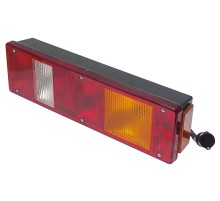 Фонарь задний КАМАЗ, МАЗ, УРАЛ левый с подсветкой и проводом ТЕХАВТОСВЕТ