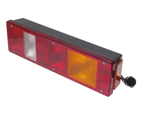 Фонарь задний КАМАЗ, МАЗ, УРАЛ левый с подсветкой и проводом ТЕХАВТОСВЕТ