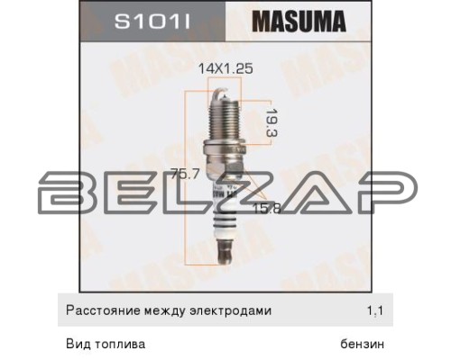 Свеча зажигания MITSUBISHI Lancer (00-) MASUMA, арт. S101I