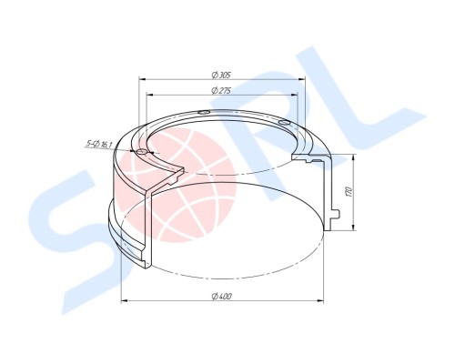 Барабан тормозной КАМАЗ SORL