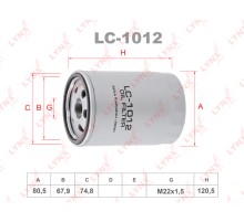 Фильтр масляный JAC N56, Sunray SOLLERS Atlant (2.7D) (4DE1-1D) (Е5) LYNX