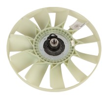Вентилятор КАМАЗ-ЕВРО 750мм с вязкостной муфтой и обечайкой в сборе (дв.CUMMINS ISLe400) ТЕХНОТРОН