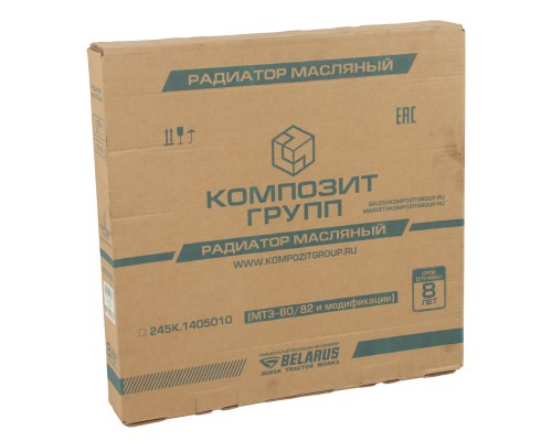 Радиатор масляный МТЗ-80, 82 алюминиевый КОМПОЗИТ