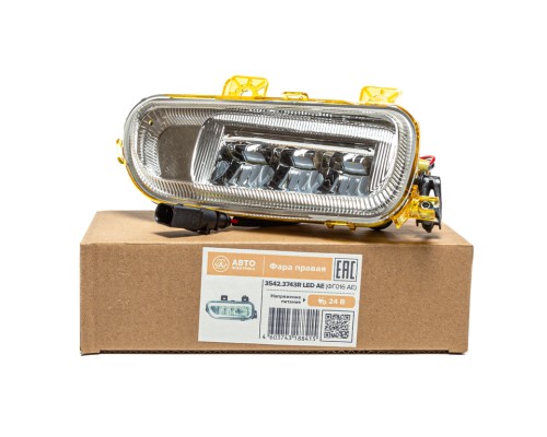 Фара противотуманная КАМАЗ-5490, MERCEDES Axor правая LED AVTOELECTRICA