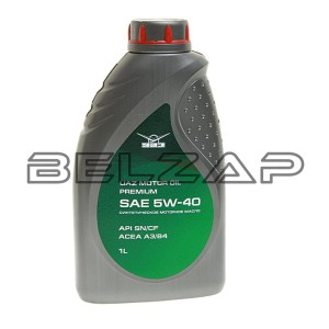Масло моторное LUKOIL SN/CF 5W40 синт.1л (ОАО УАЗ), 000101-0010540-02, UAZ