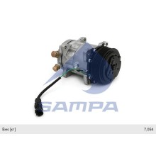 Компрессор MAN TGA TGS TGX кондиционера SAMPA