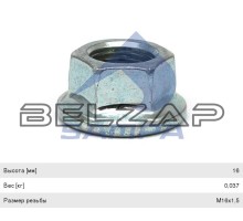 Гайка TGA вала карданного (M16х1.5х14мм), 020.150, SAMPA