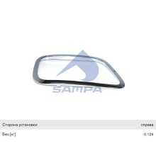 Рамка MERCEDES Actros фары правая SAMPA
