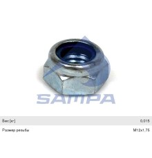 Гайка колеса SCANIA M12x1.75/h-14/SW18 SAMPA