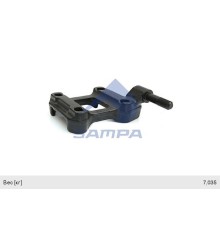Кронштейн BPW крепления рессоры правой с креплением под амортизатор SAMPA