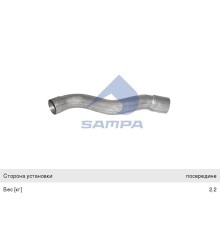 Труба приемная глушителя MERCEDES Atego, Axor SAMPA