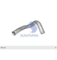 Труба приемная глушителя RENAULT Premium передняя SAMPA