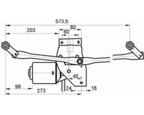 Стеклоочиститель ГАЗ-4301, МАЗ, БЕЛАЗ в сборе КЗАЭ