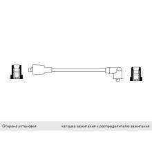 Провод высоковольтный ГАЗ-3110, 3302 BOSCH на ЗМЗ-406