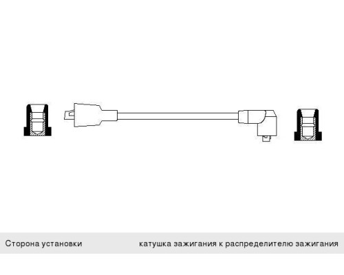 Провод высоковольтный ГАЗ-3110, 3302 BOSCH на ЗМЗ-406