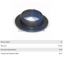 Втулка амортизатора SCANIA кабины (20.5x35x10) SAMPA
