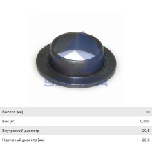 Втулка амортизатора SCANIA кабины (20.5x35x10) SAMPA