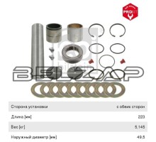 Ремкомплект MAN M90, F90, F2000, M2000 шкворня (49.5х50х223мм) FEBI