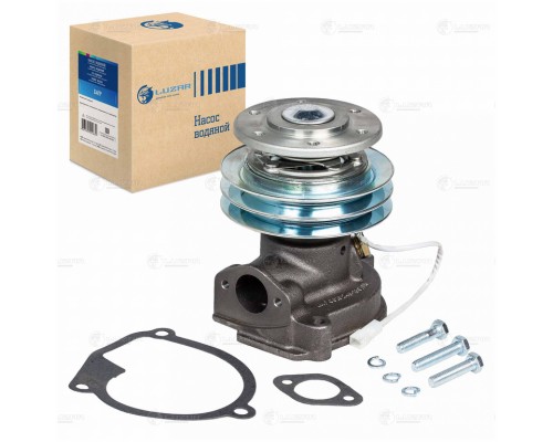 Насос водяной Д-245.7Е3 ГАЗ Валдай 2-х ручьевой с муфтой 12V LUZAR