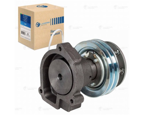 Насос водяной Д-245.7Е3 ГАЗ Валдай 2-х ручьевой с муфтой 12V LUZAR