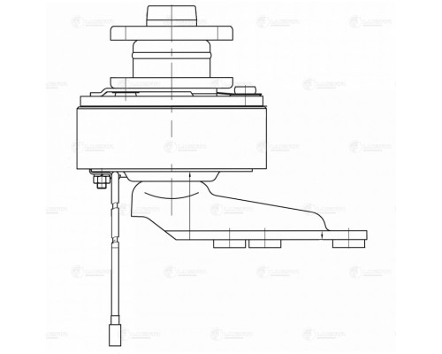 Привод вентилятора ГАЗ-3302 Бизнес дв.УМЗ-4216 Е4, ГАЗель Next дв.EvoTech с электромуфтой LUZAR