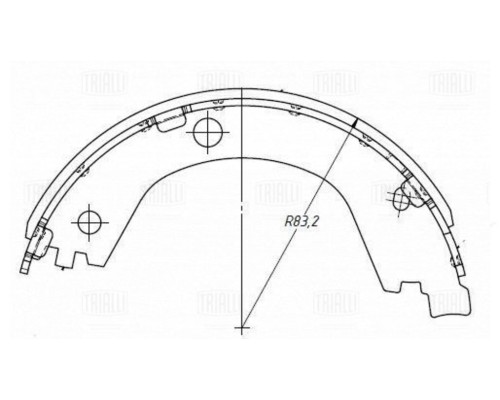 Колодки тормозные ГАЗель Next-C41R92 дв.CUMMINS ЕВРО-5 стояночного тормоза комплект TRIALLI