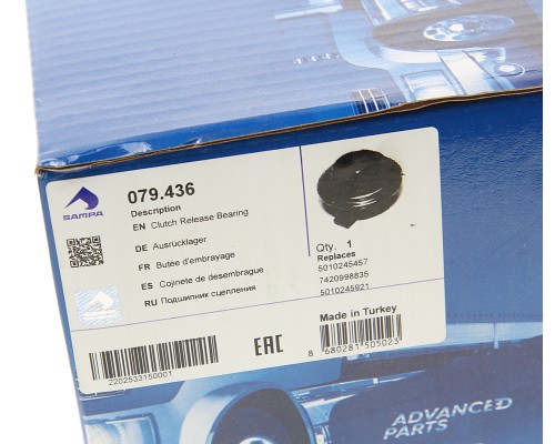 Подшипник выжимной RENAULT Kerax SAMPA