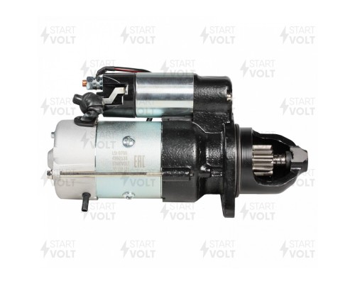 Стартер КАМАЗ дв.CUMMINS 4ISBe185, 6ISBe270, 285, 300 24В z=10 6кВт STARTVOLT