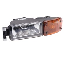 Фара противотуманная SITRAK HOWO T5G с желтым указателем поворота правая OE