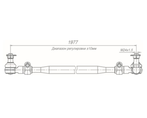 Тяга рулевая КАМАЗ промежуточная (ОАО КАМАЗ)