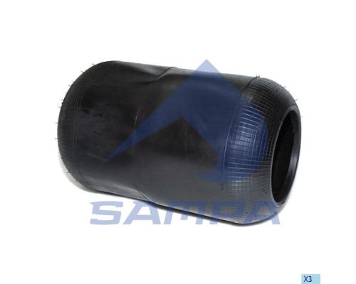Пневморессора MAN MERCEDES IVECO VOLVO (чулок) (391х240мм, отв. 150.8х150.8мм) SAMPA