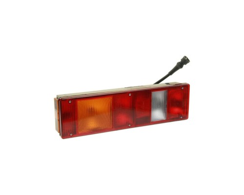 Фонарь задний КАМАЗ, МАЗ, УРАЛ правый со жгутом (вилка СЦАЗ) и боковым габаритным фонарем РУДЕНСК