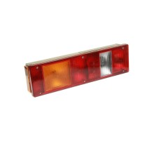 Фонарь задний КАМАЗ, МАЗ, УРАЛ левый со жгутом (вилка СЦАЗ) и боковым габаритным фонарем РУДЕНСК