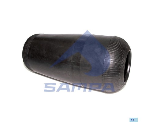 Пневморессора VOLVO (чулок) (492х240мм, отв. 130.8х130.8мм) SAMPA