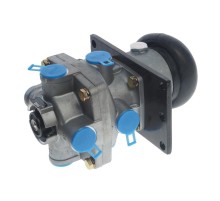 Кран ЗИЛ, КАМАЗ, МАЗ тормозной 2-х секционный с рычагом SORL