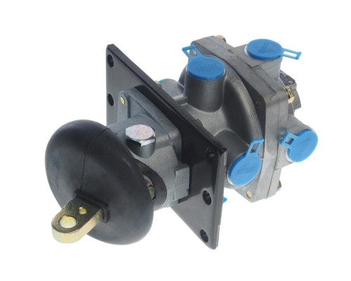 Кран ЗИЛ, КАМАЗ, МАЗ тормозной 2-х секционный с рычагом SORL