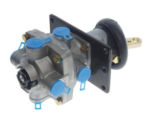 Кран ЗИЛ, КАМАЗ, МАЗ тормозной 2-х секционный с рычагом SORL