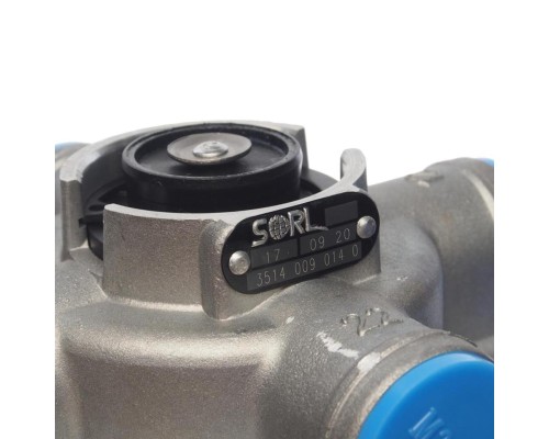 Кран ЗИЛ, КАМАЗ, МАЗ тормозной 2-х секционный подпедальный SORL