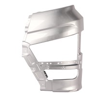 Бампер FAW J7, 4180 передний левая часть (серебристый) OE