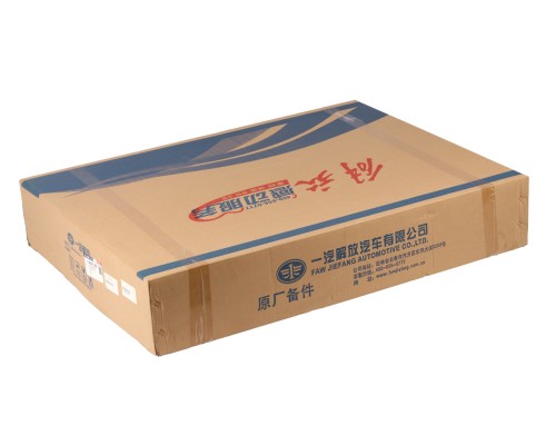 Бампер FAW J7, 4180 передний левая часть (серебристый) OE